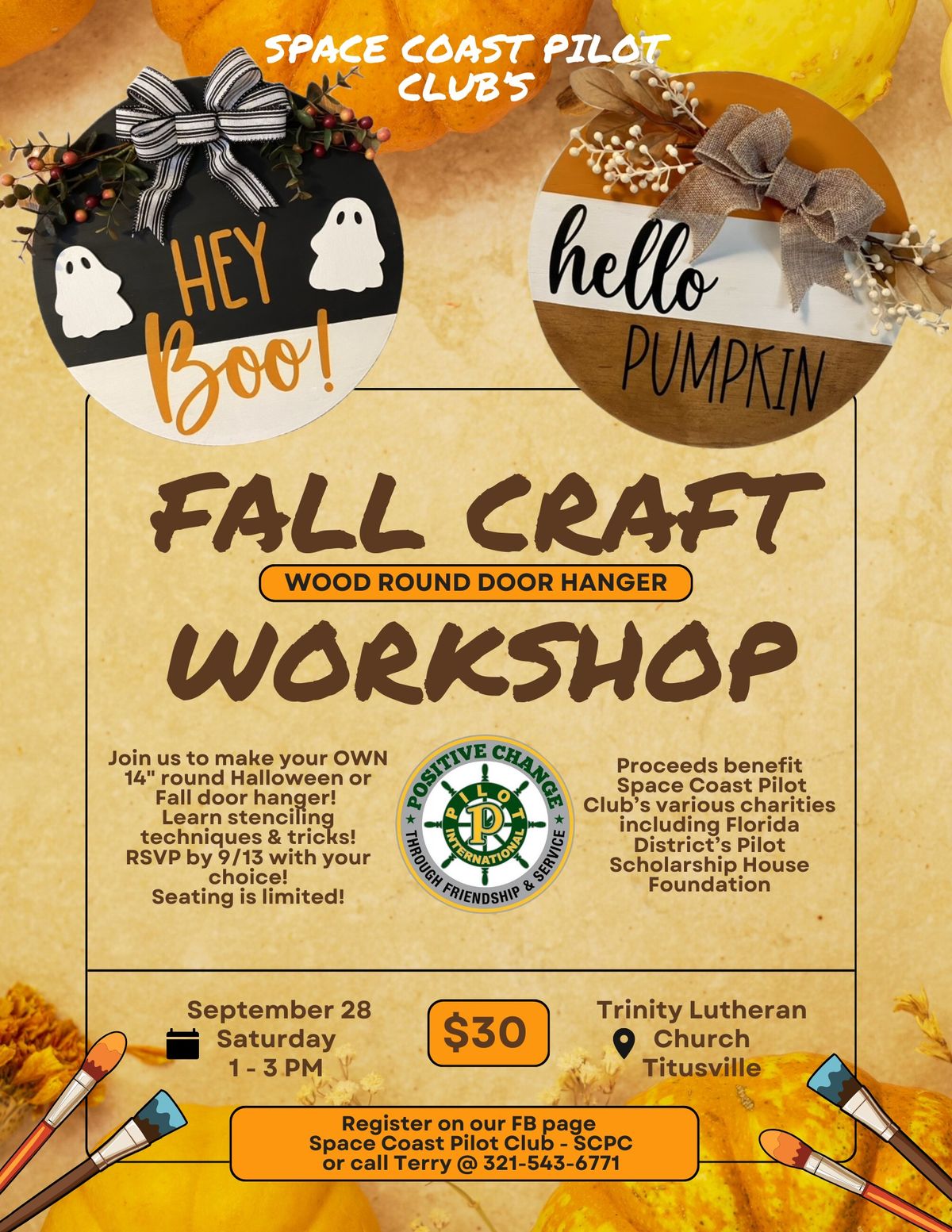 Space Coast Pilot Club's Fall Craft Workshop