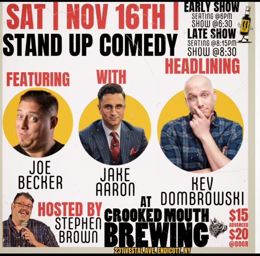 Comedy Showcase @ Crooked Mouth Brewing