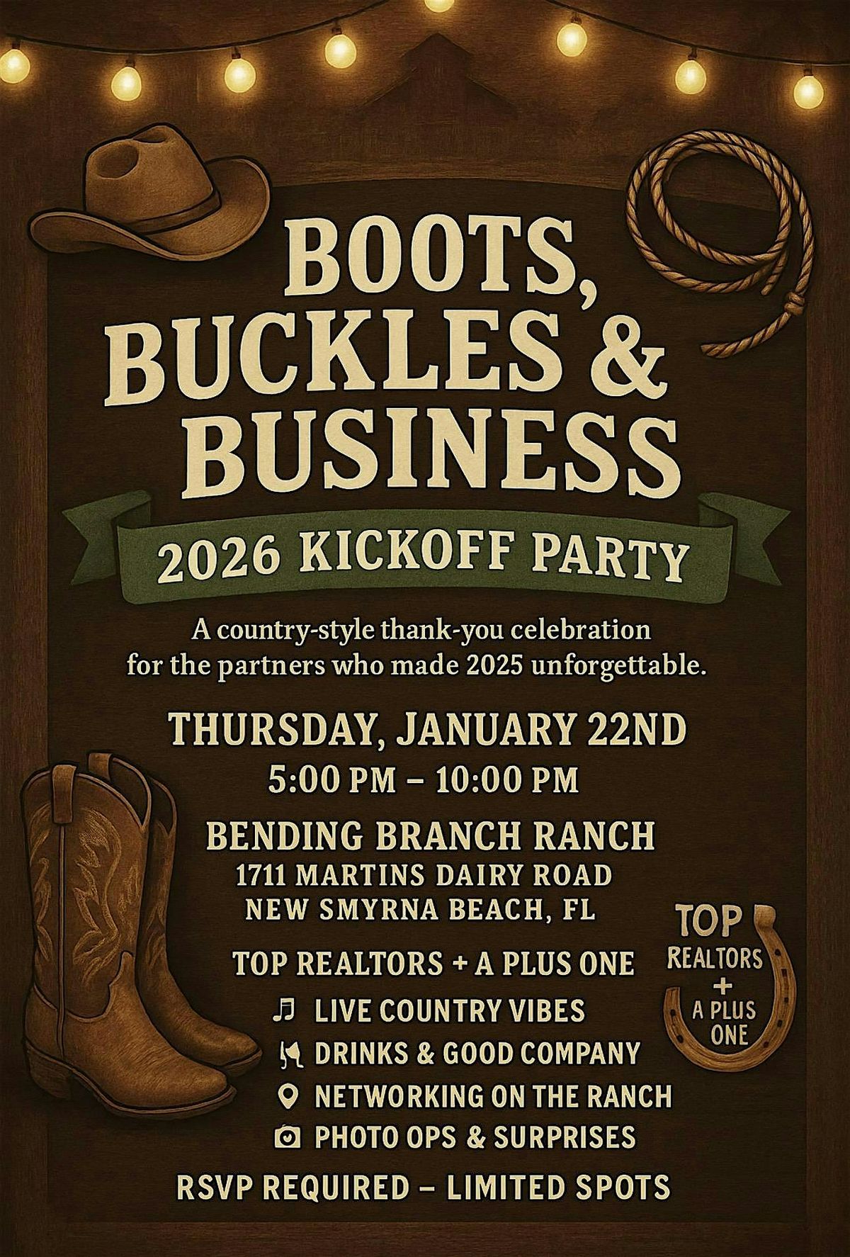 Boots, Buckles & Business \u2013 2026 Kickoff Party