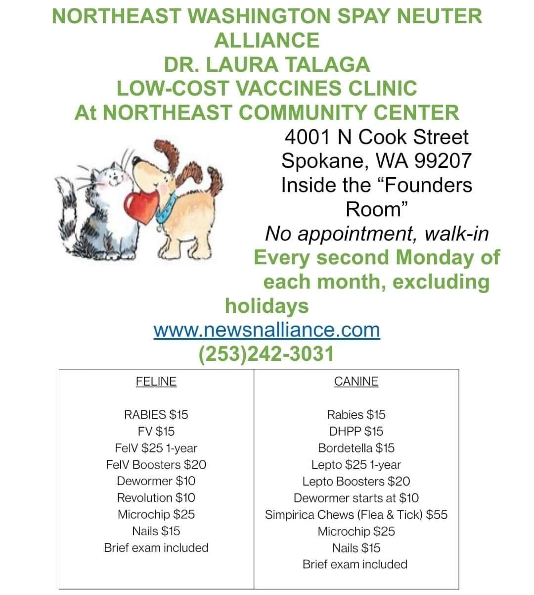 NEWSNA Low Cost Vaccine And Microchip Clinic