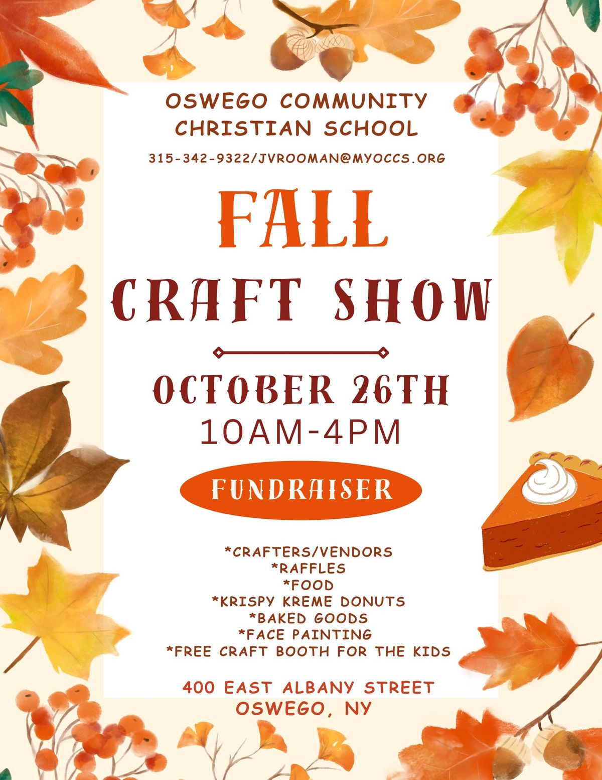 OCCS Fall Craft & Vendor Show Fundraiser