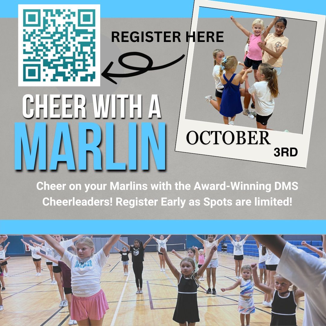 Ready to CHEER with your Award Winning Marlin Cheerleaders?