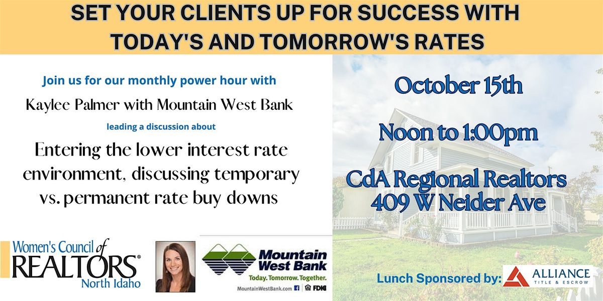 Setting your client\u2019s up for success with today\u2019s and tomorrow\u2019s rates!