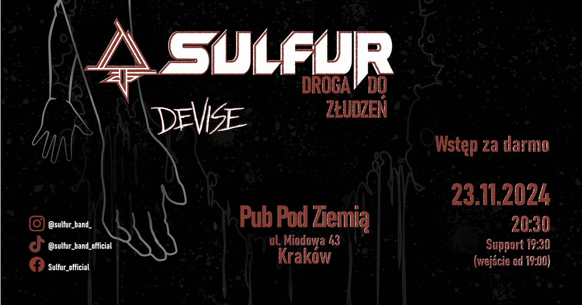 Koncert Sulfur w Pub Pod Ziemi\u0105 