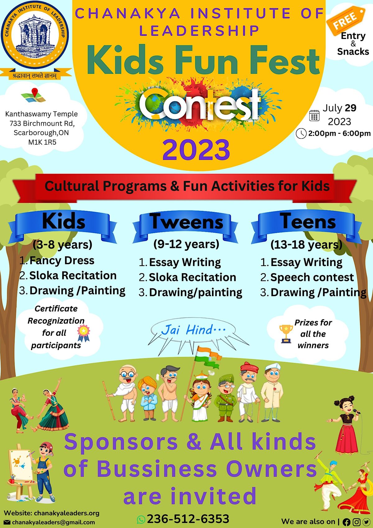 Chanakya Leaders Kids Fest 2023