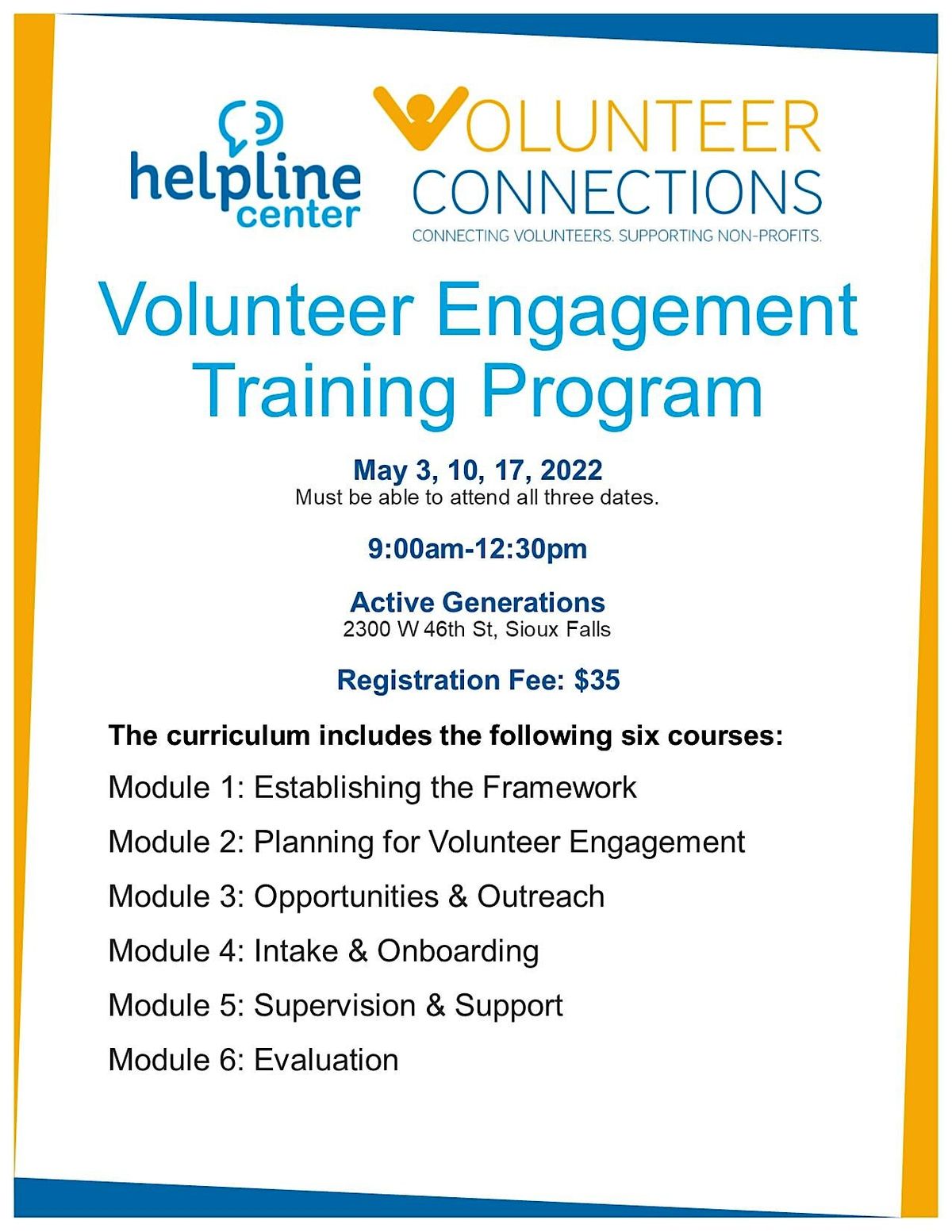 Volunteer Engagement Training Program