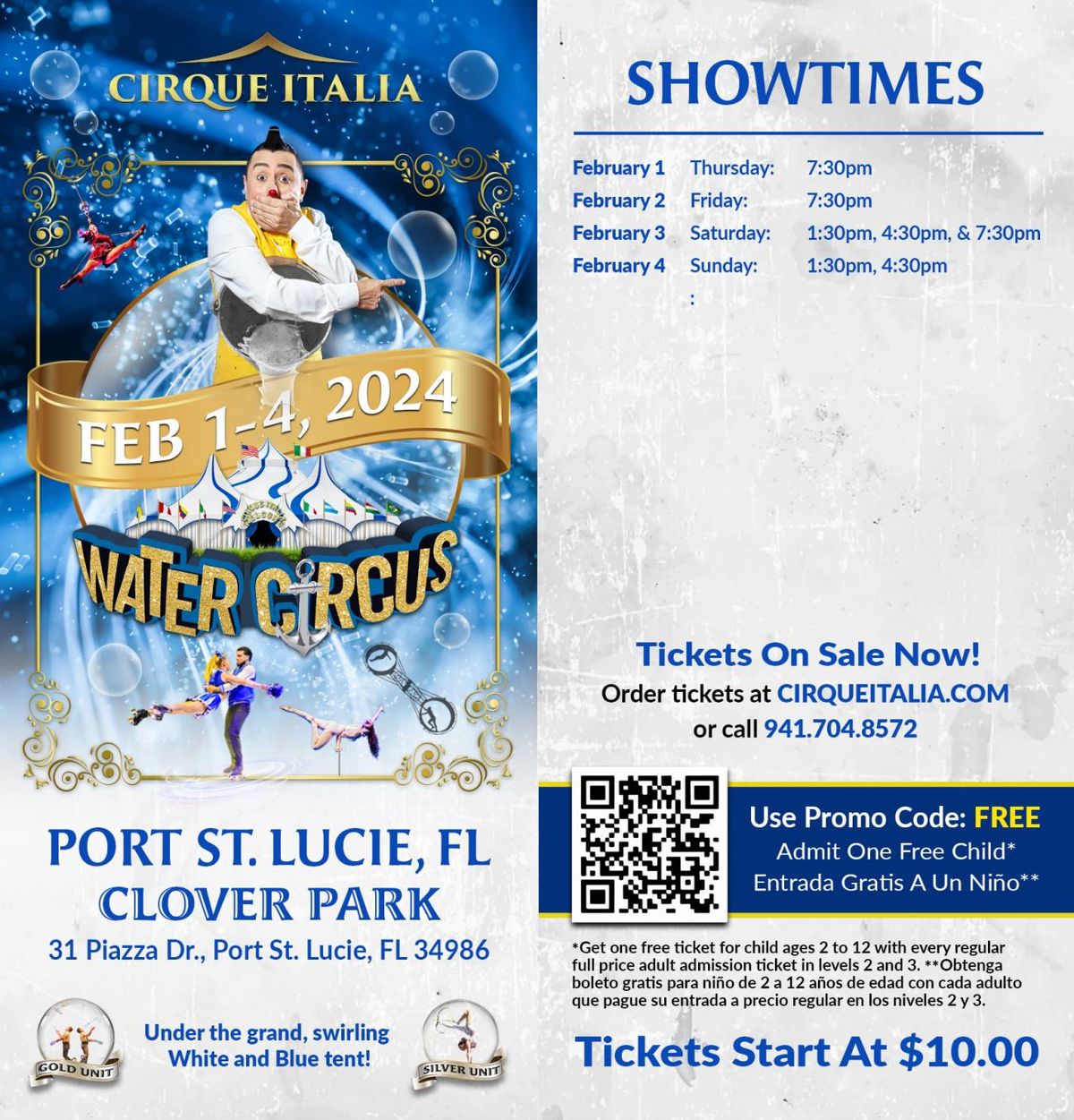 Cirque Italia - Water Circus at Clover Park