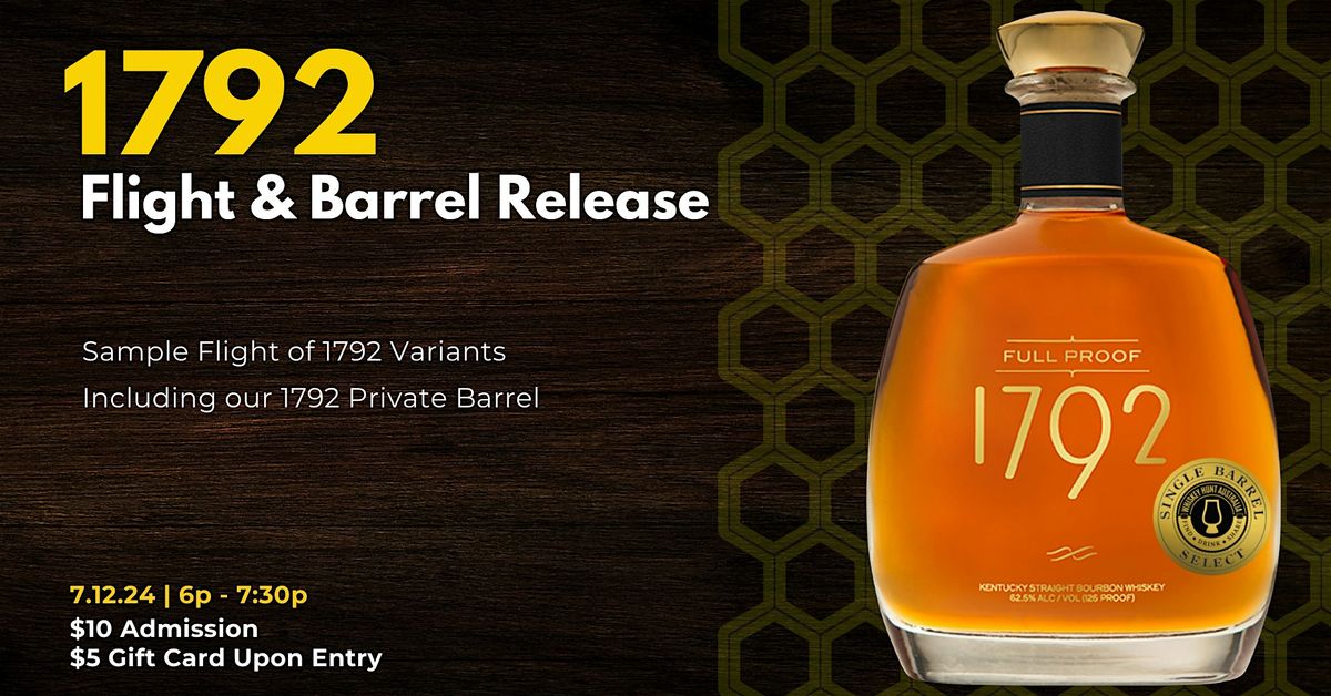 1792 Full Proof Barrel Release Tasting