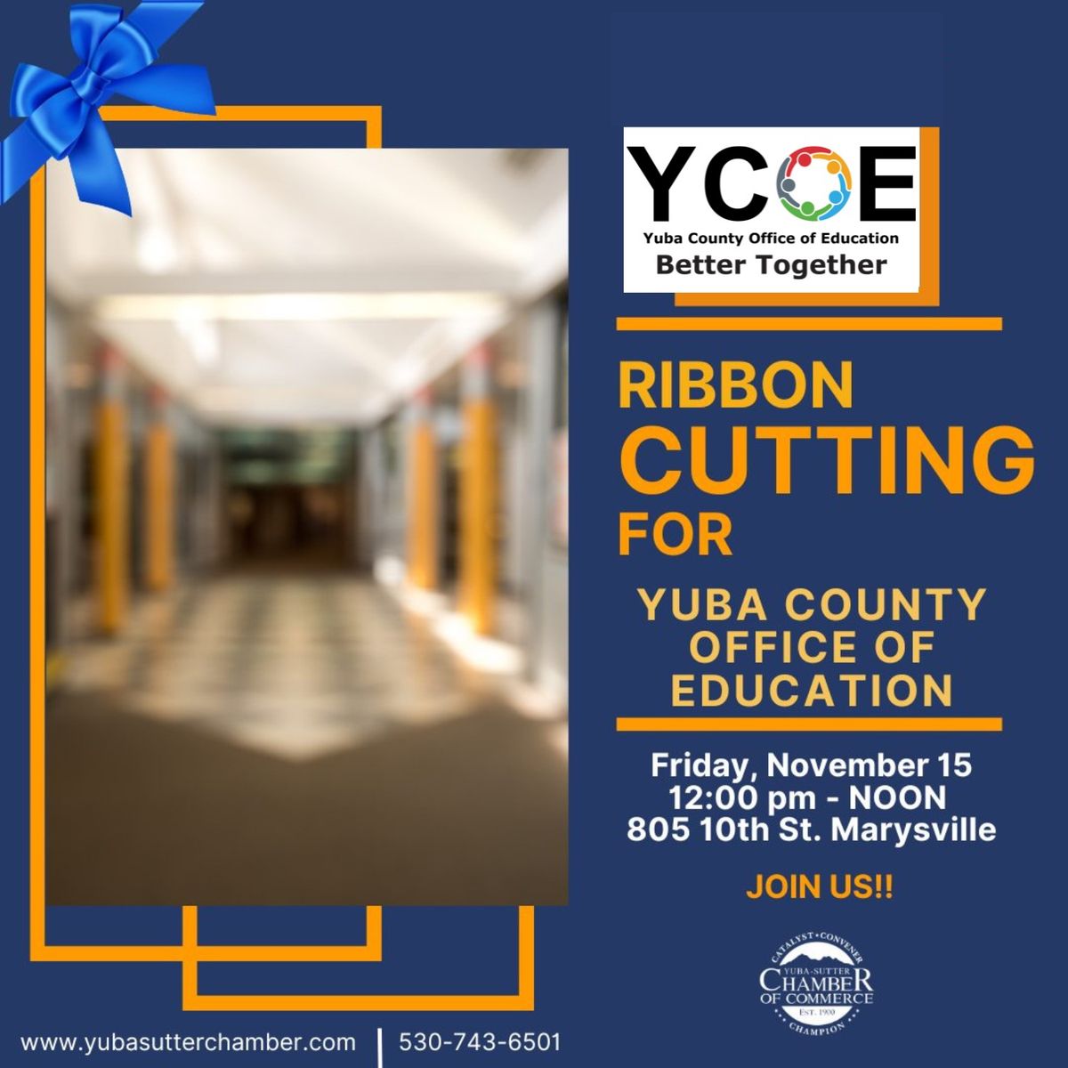 Ribbon Cutting for Yuba County Office of Education! \ud83c\udf80