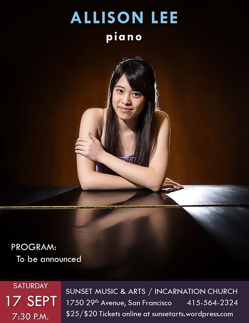 Pianist Alison Lee in concert