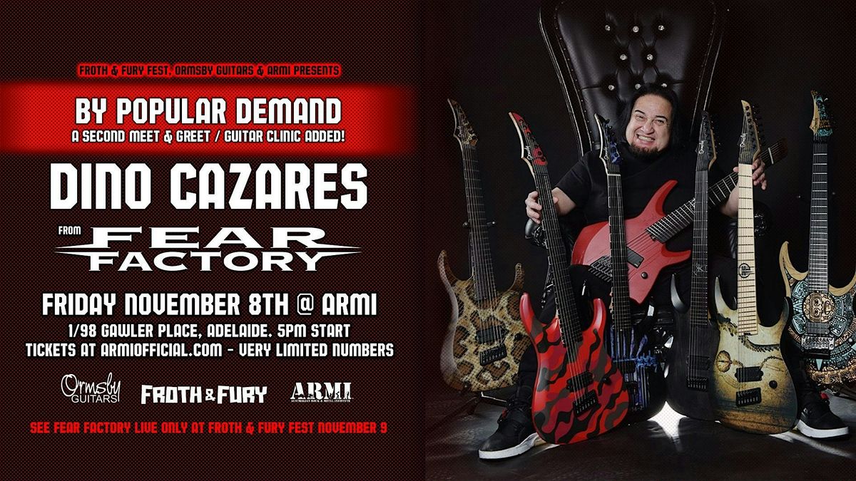 Dino Cazares Guitar Clinic & Meet n Greet - Second Earlier Session