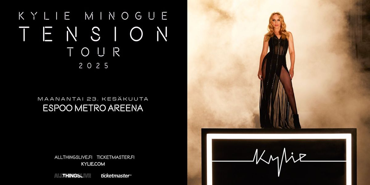 Kylie Minogue Tension Tour 2025 \u2013 Espoo Metro Areena 23.6.2025