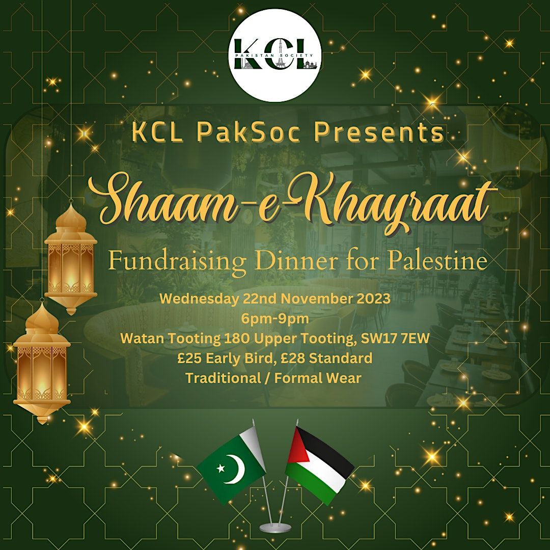 Shaam-e-Khayraat: Fundraising Dinner For Palestine