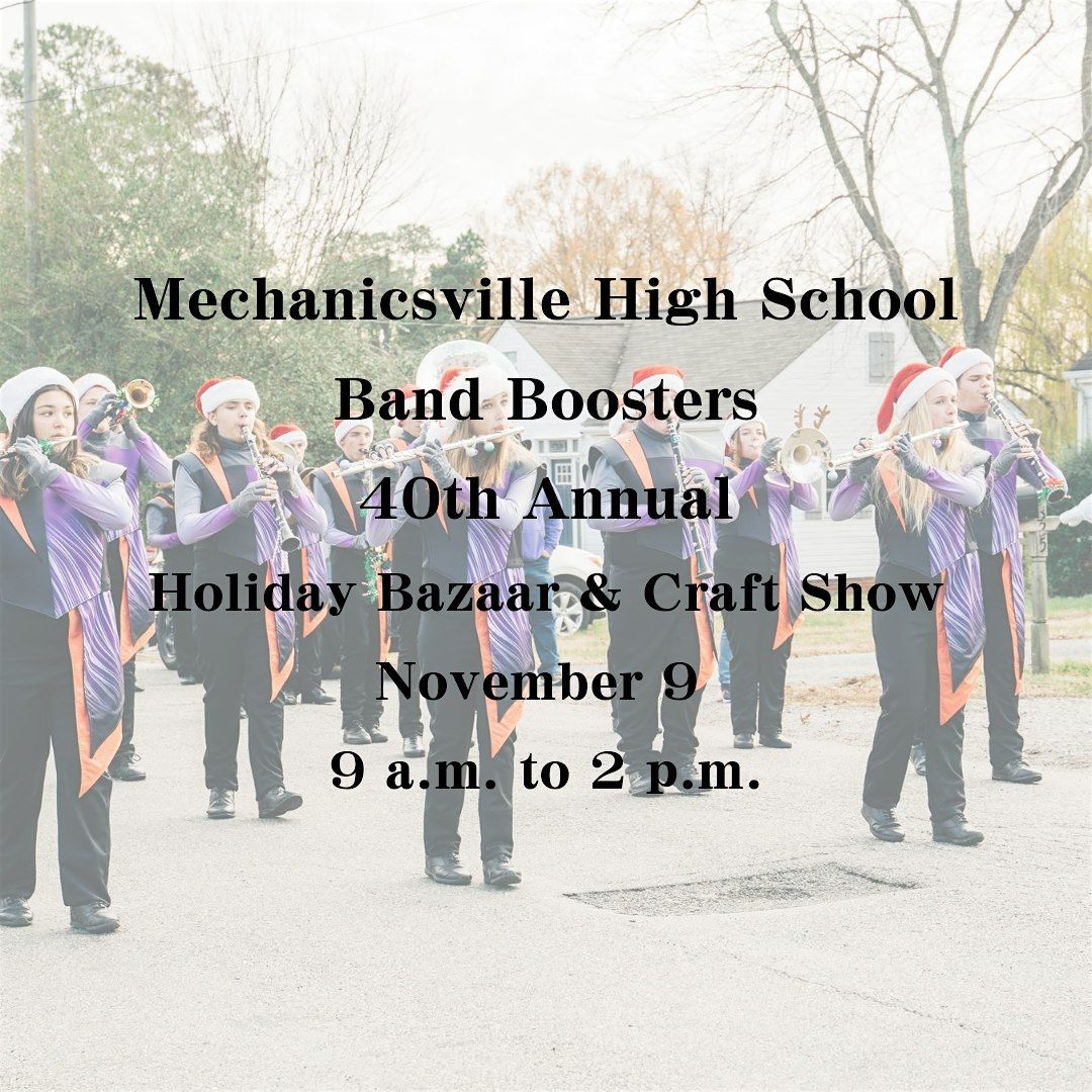 Holiday Bazaar & Craft Show - Mechanicsville High School Band Boosters