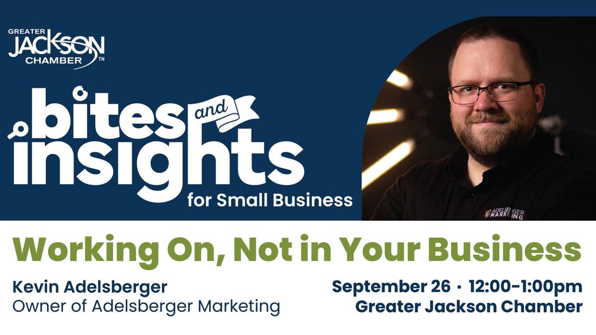 Bites & Insights: Working On, Not In Your Business with Kevin Adelsberger