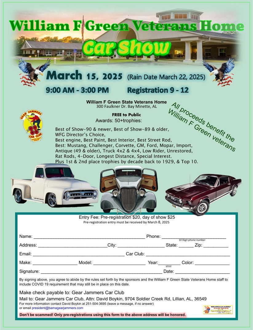 William F Green Veterans Home Car Show