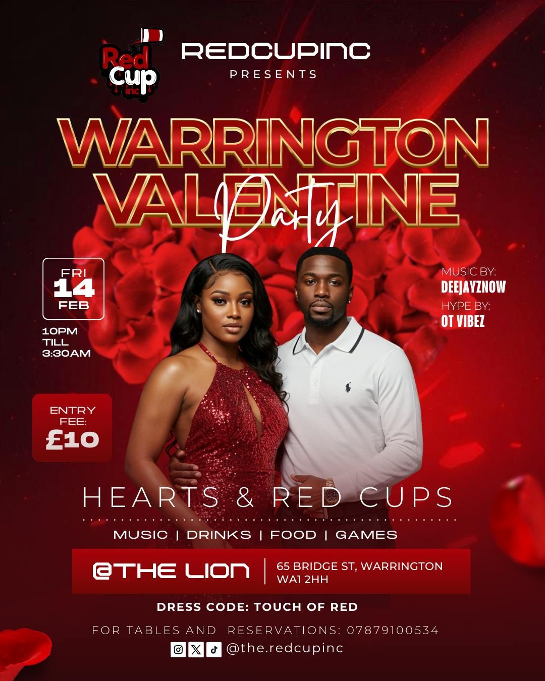 REDCUPINC - WARRINGTON VALENTINE PARTY 