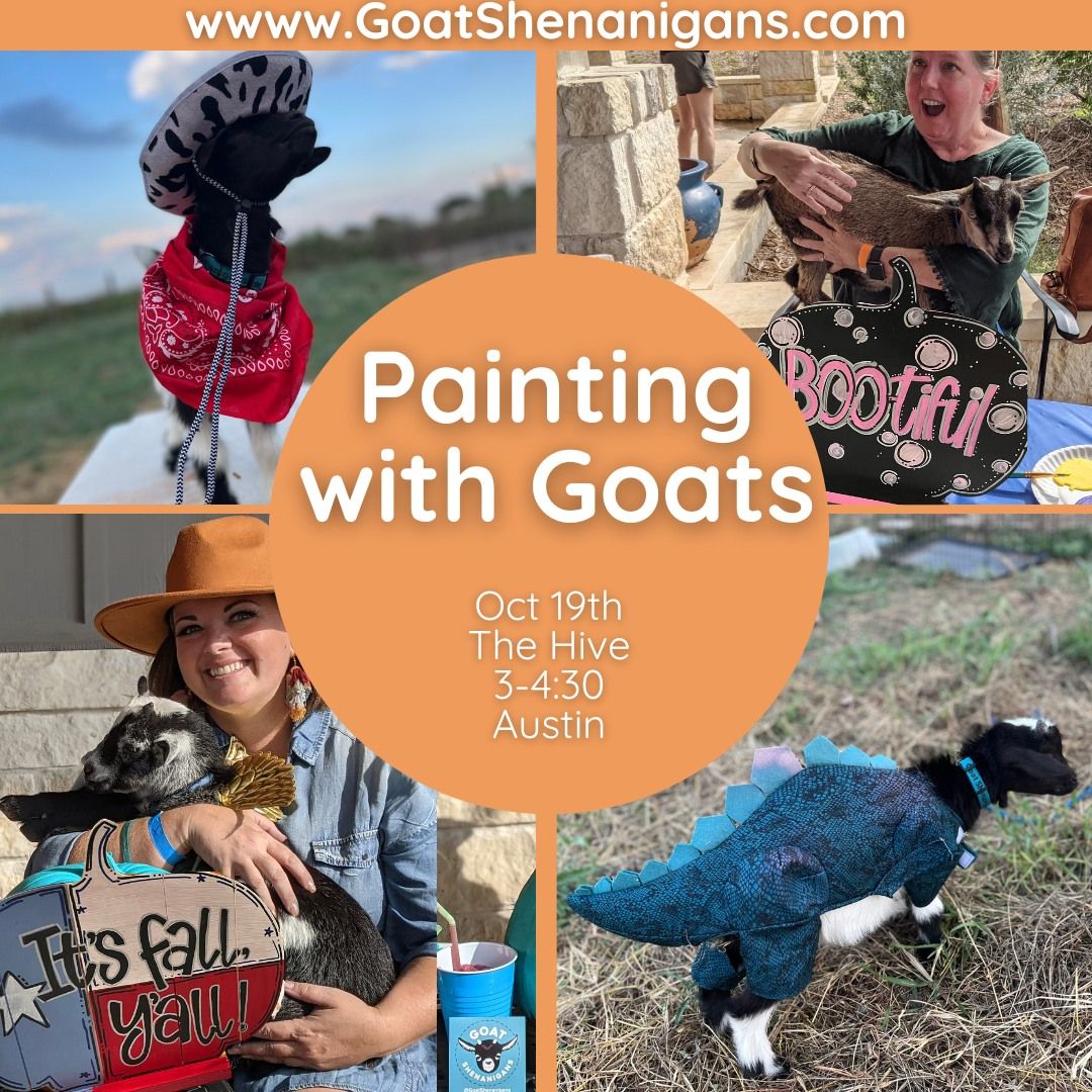 Painting with Goats at The Hive