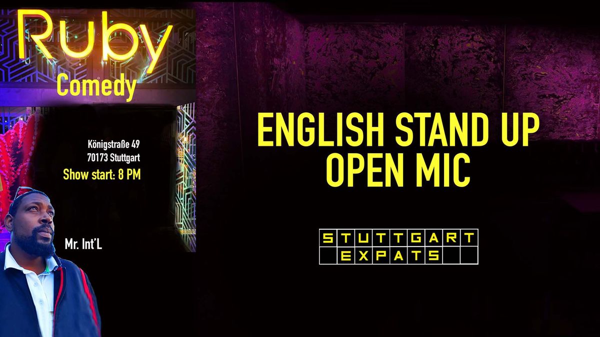 Ruby Comedy - English Stand-Up Open Mic