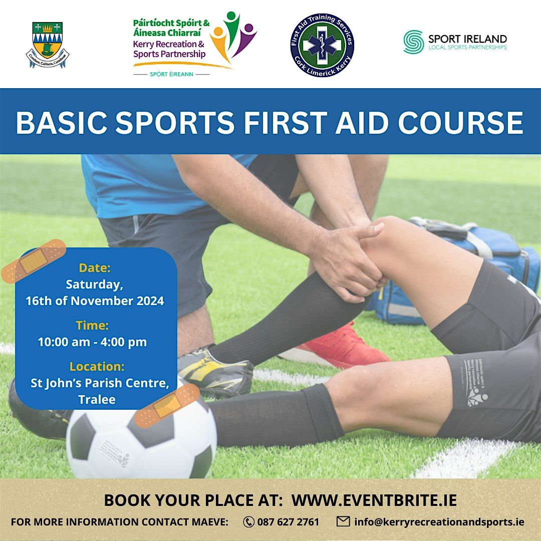 Basic Sports First Aid Course: Tralee