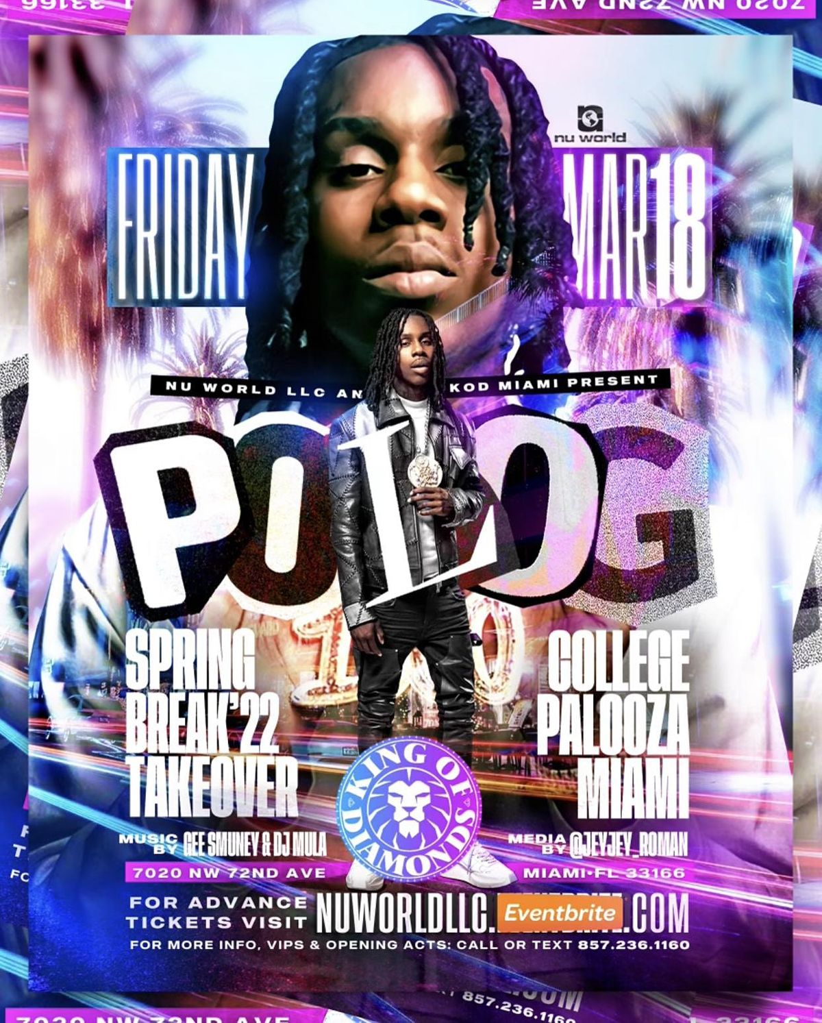 POLO G LIVE AT KOD (COLLEGE PALOOZA MIAMI - SPRING BREAK 2K22)