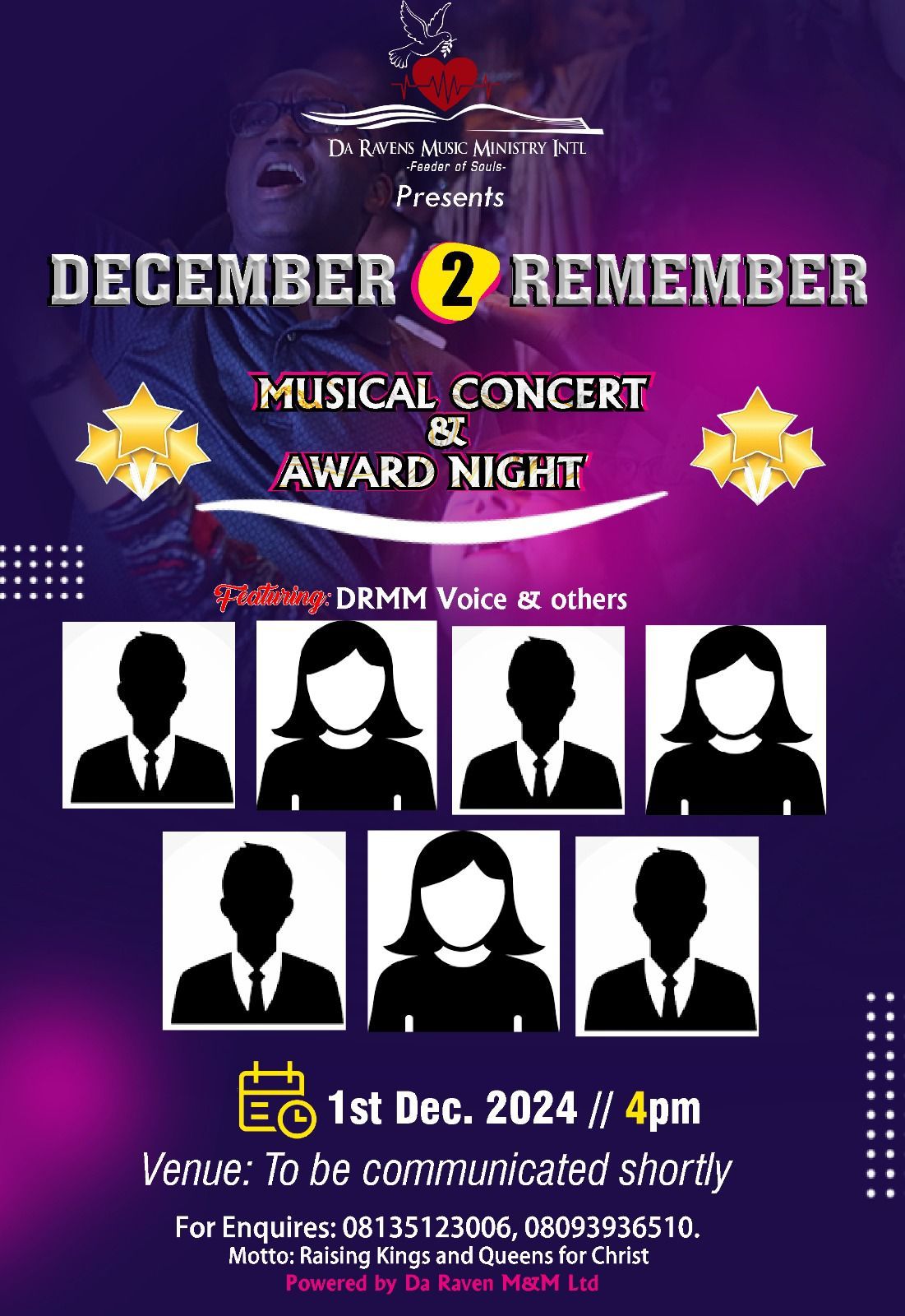 December 2 Remember: Musical Concert & Awards Night