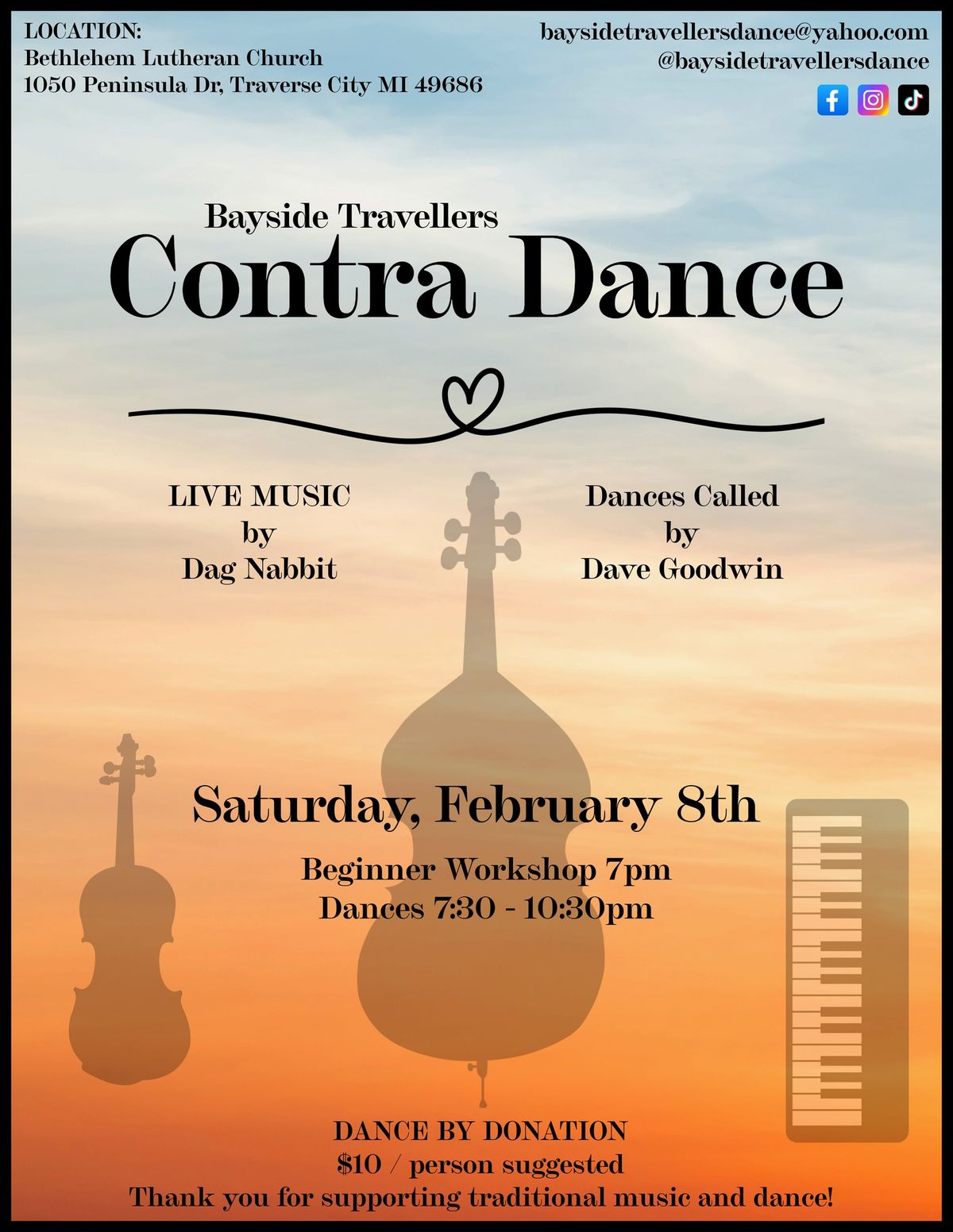 Contra Dancing with Live Music! Beginners Welcome!