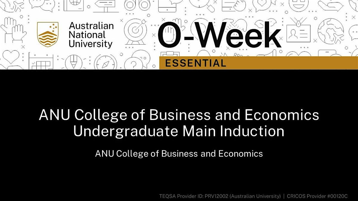 College of Business and Economics (CBE) Undergraduate Main Induction