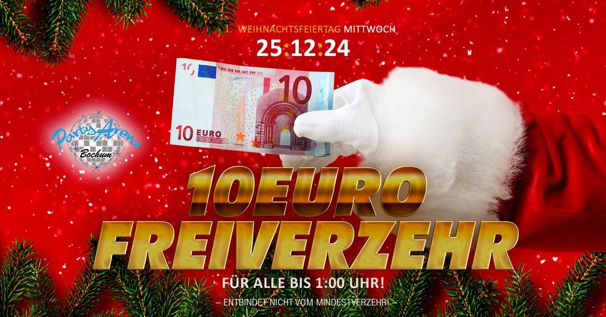 1. Weihnachtsfeiertag - 10 Euro Freiverzehr