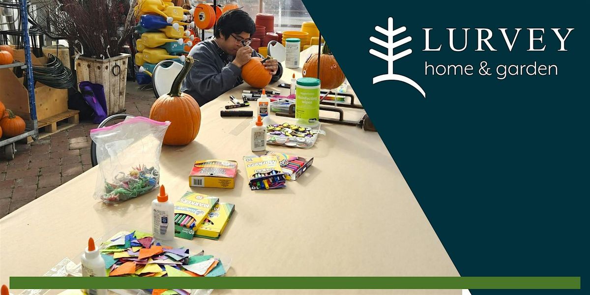 Pumpkin Decorating Bar at Lurvey Home & Garden