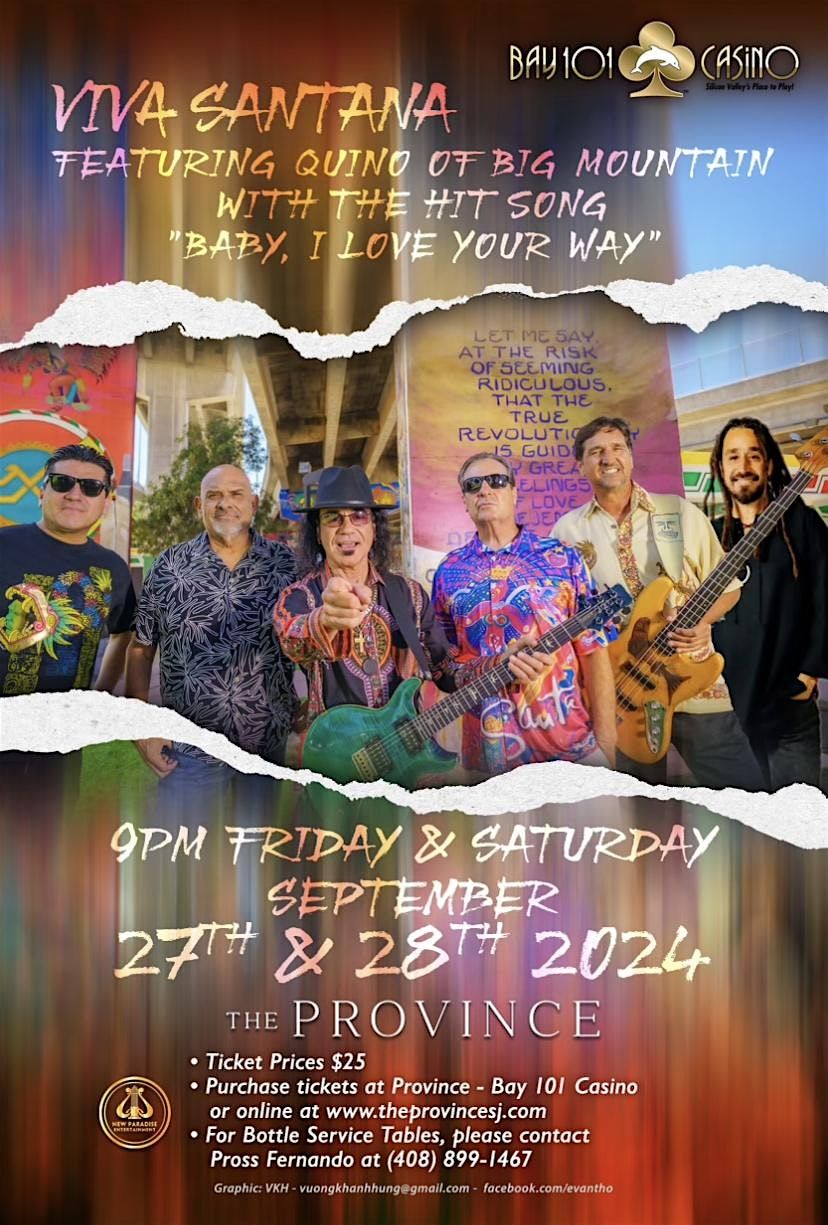 Viva Santana (Santana Tribute Band) Plus Quinn of Big Mountain