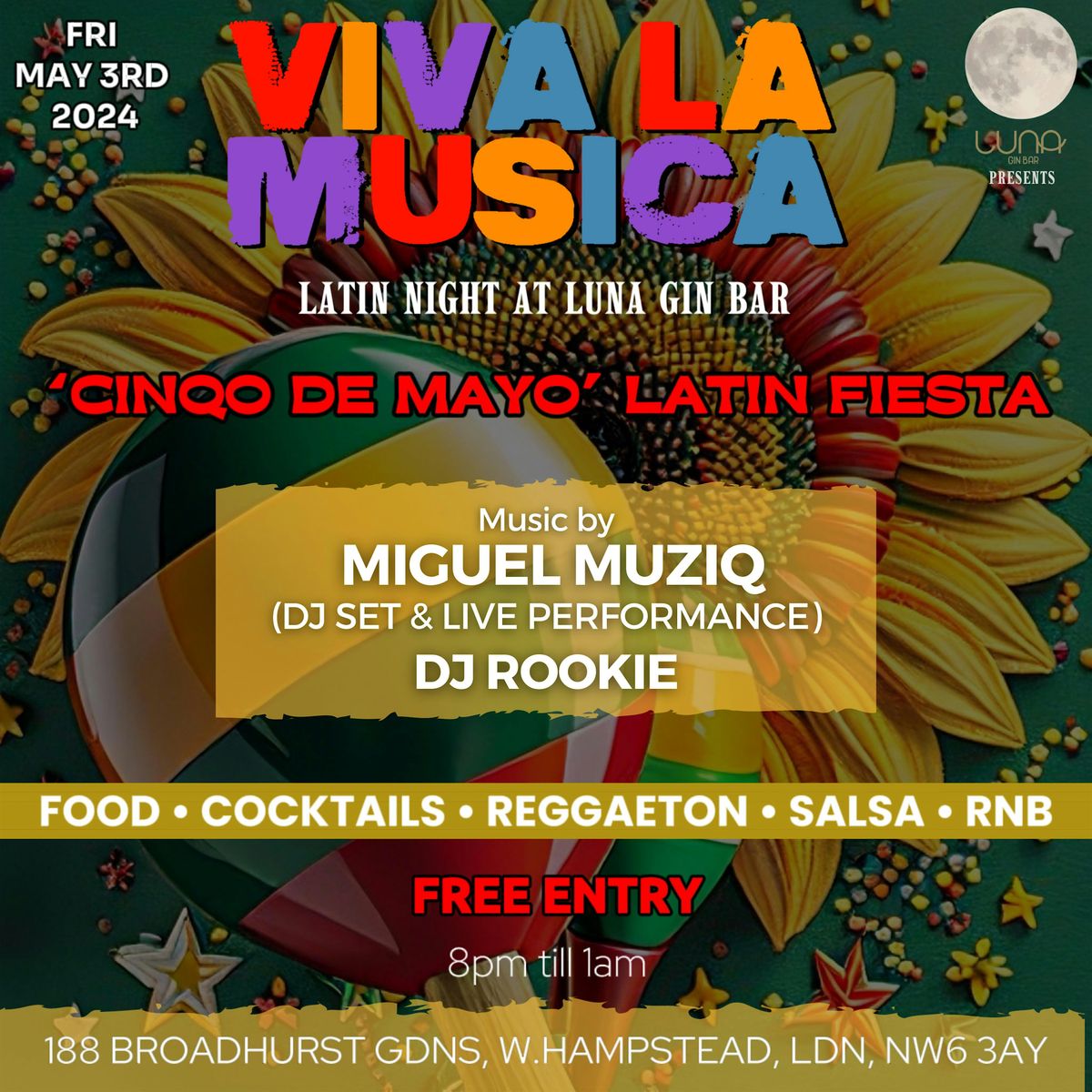 VIVA LA M\u00daSICA Latin Party - 'CINQO DE MAYO' FIESTA !!