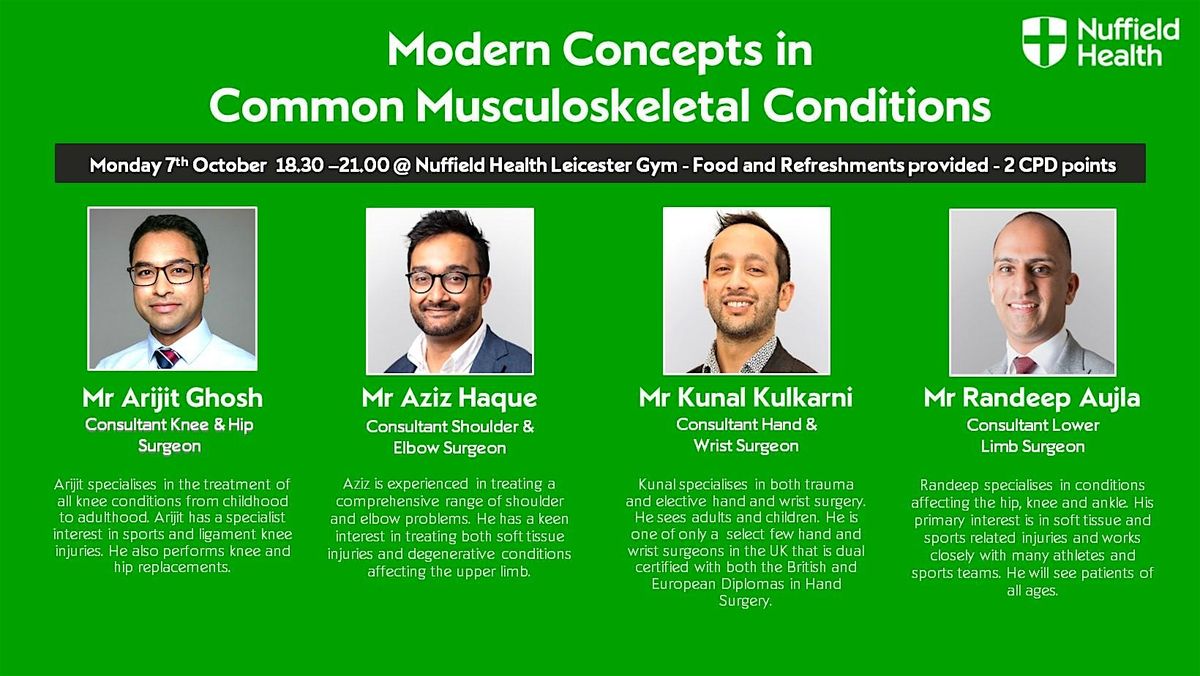 Modern Concepts in  Common Musculoskeletal Conditions