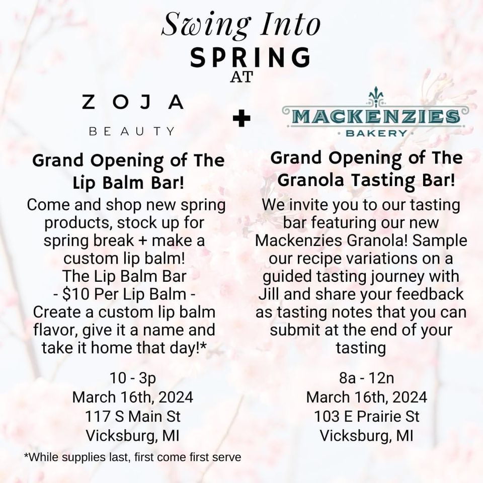 Swing Into Spring - Grand Opening Of The Lip Balm Bar!