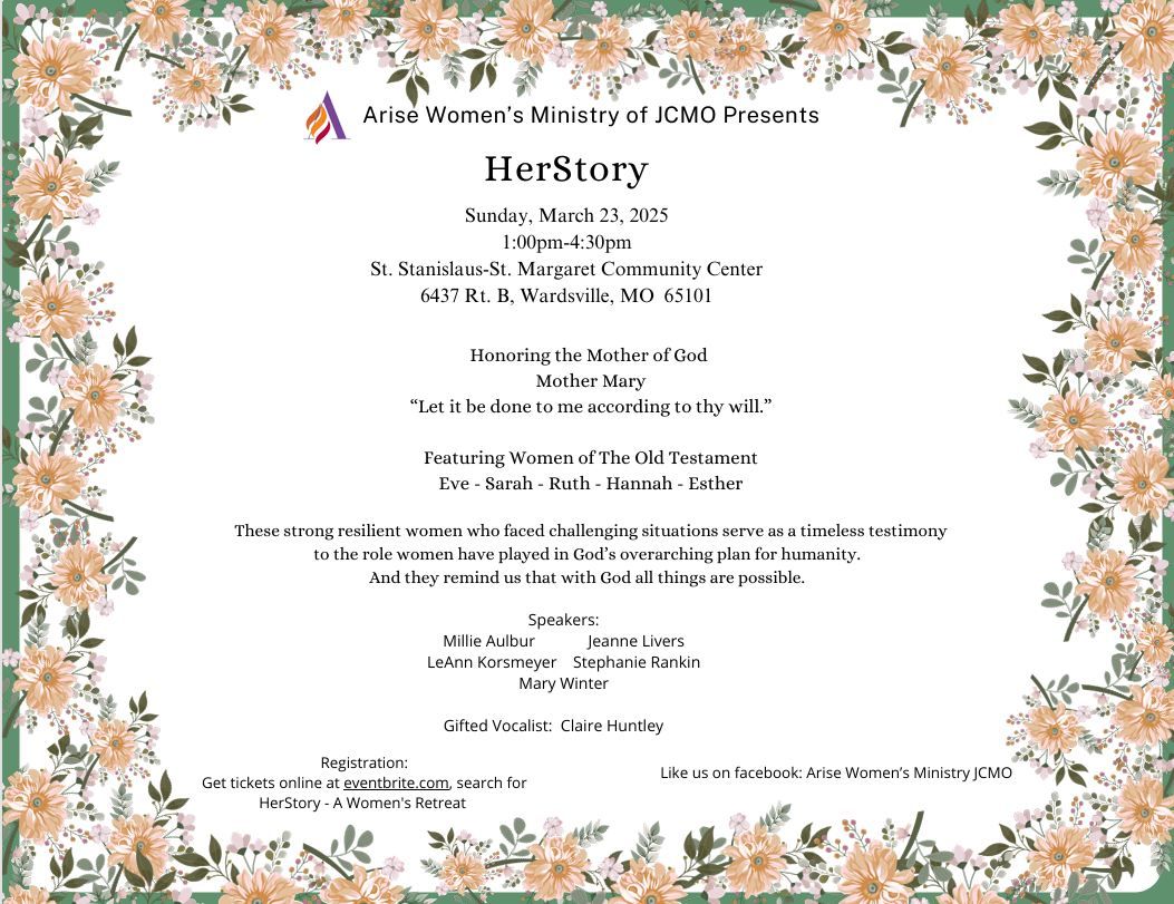 HerStory \u2013 presented by Arise Women\u2019s Ministry of JCMO