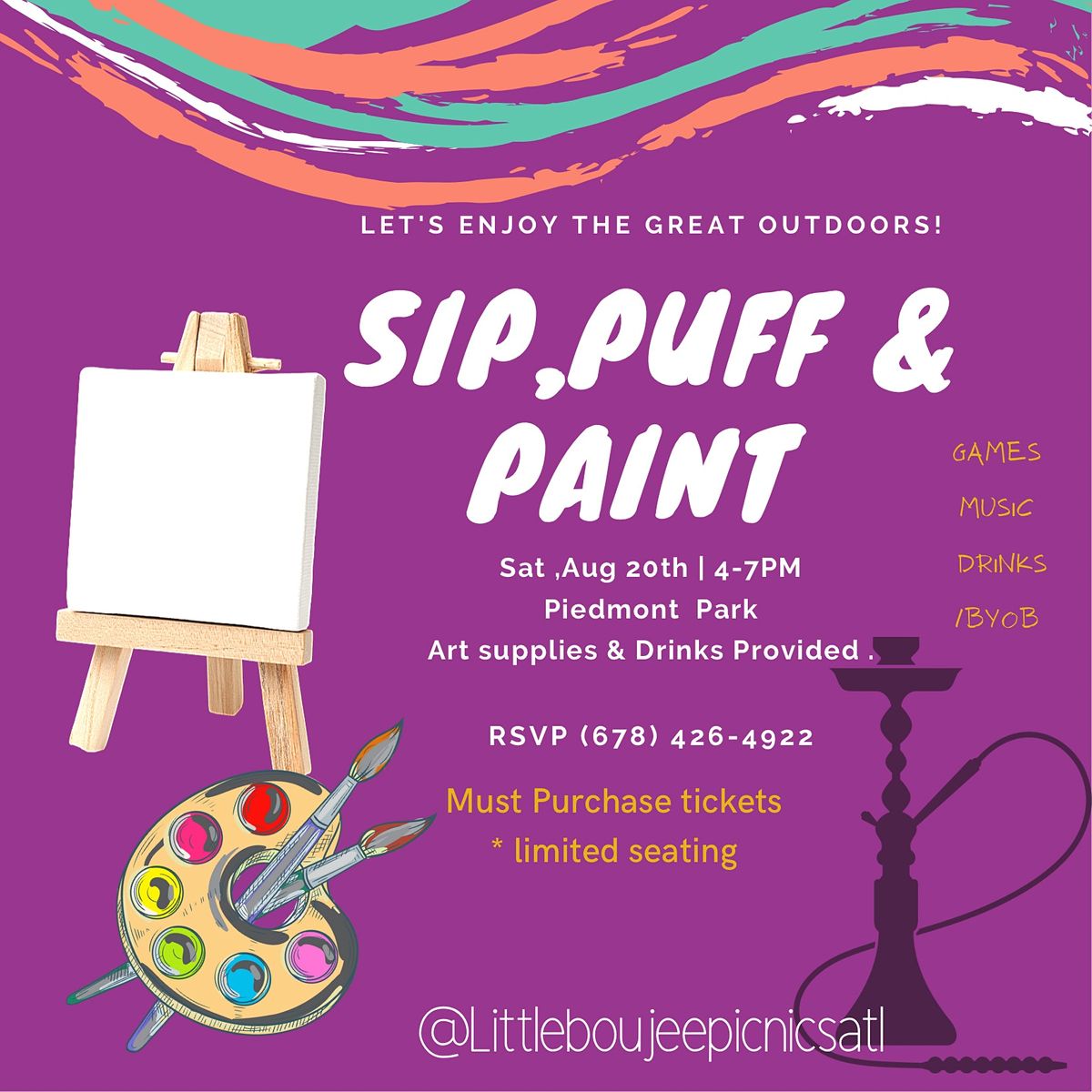 Sip & paint in the Park