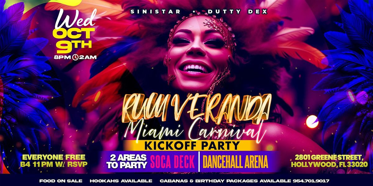 Rum Veranda - Miami Carnival Kick Off