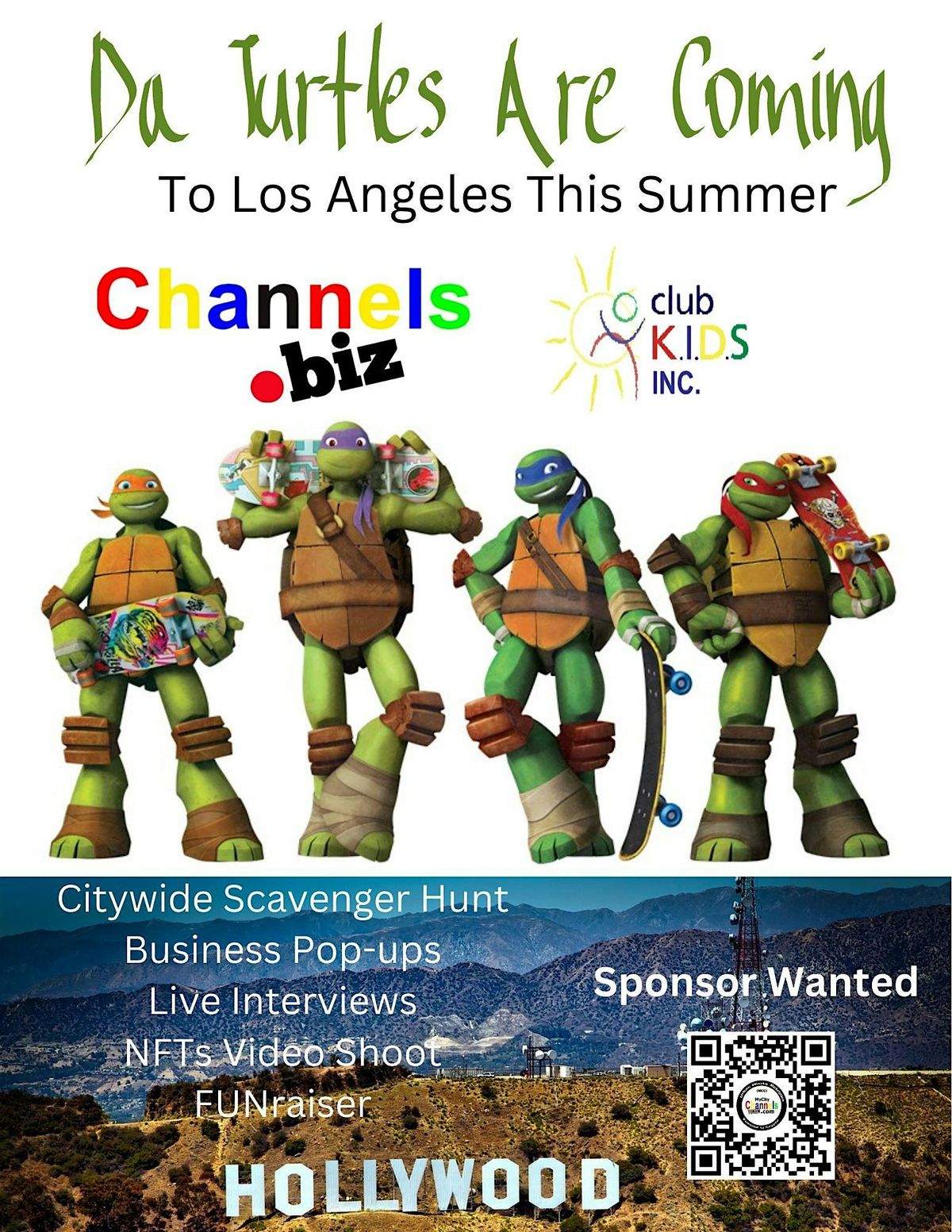 Invasion of the Turtles Los Angeles  Scavenger Hunt