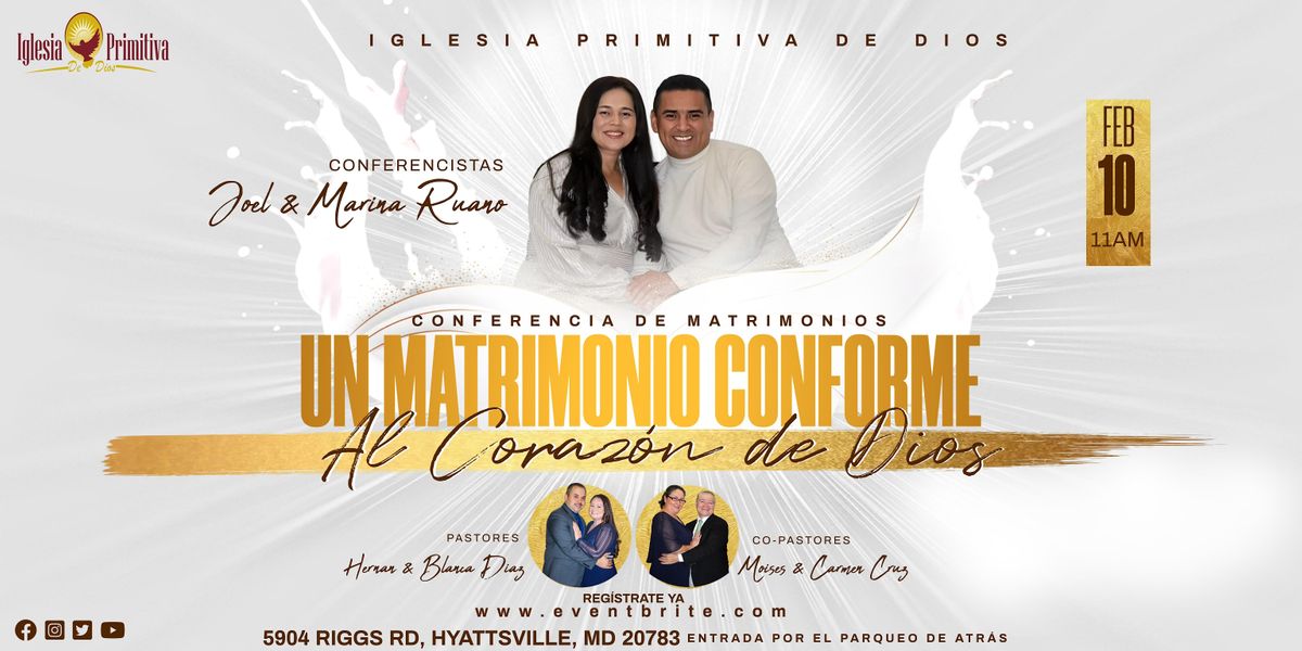IPDD Conferencia de Matrimonios 2024, 5904 Riggs Rd, Hyattsville, 10 ...