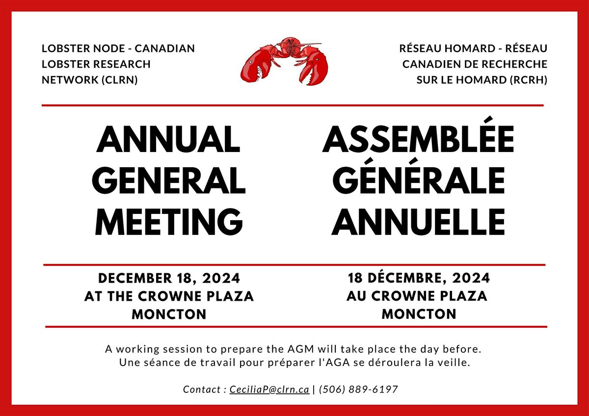 Annual General Meeting of the CLRN \/ Assembl\u00e9e g\u00e9nerale annuelle du RCRH