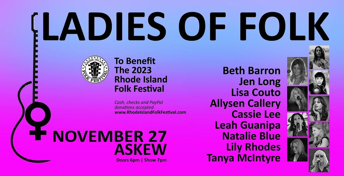 Ladies of Folk Night to benefit The 2023 Rhode Island Folk Festival