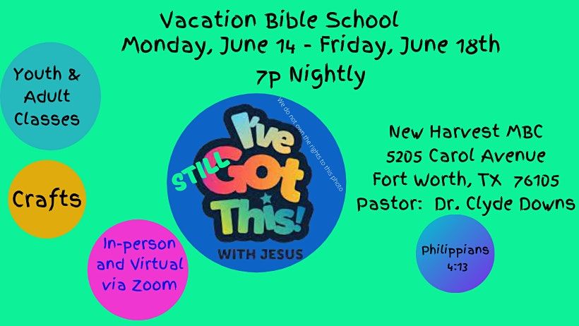 New Harvest MBC Vacation Bible School