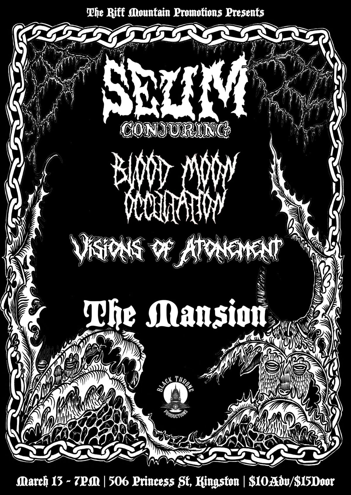 SEUM- Conjuring Tour w\/BloodMoonOccultation and Visions of Atonmeant 