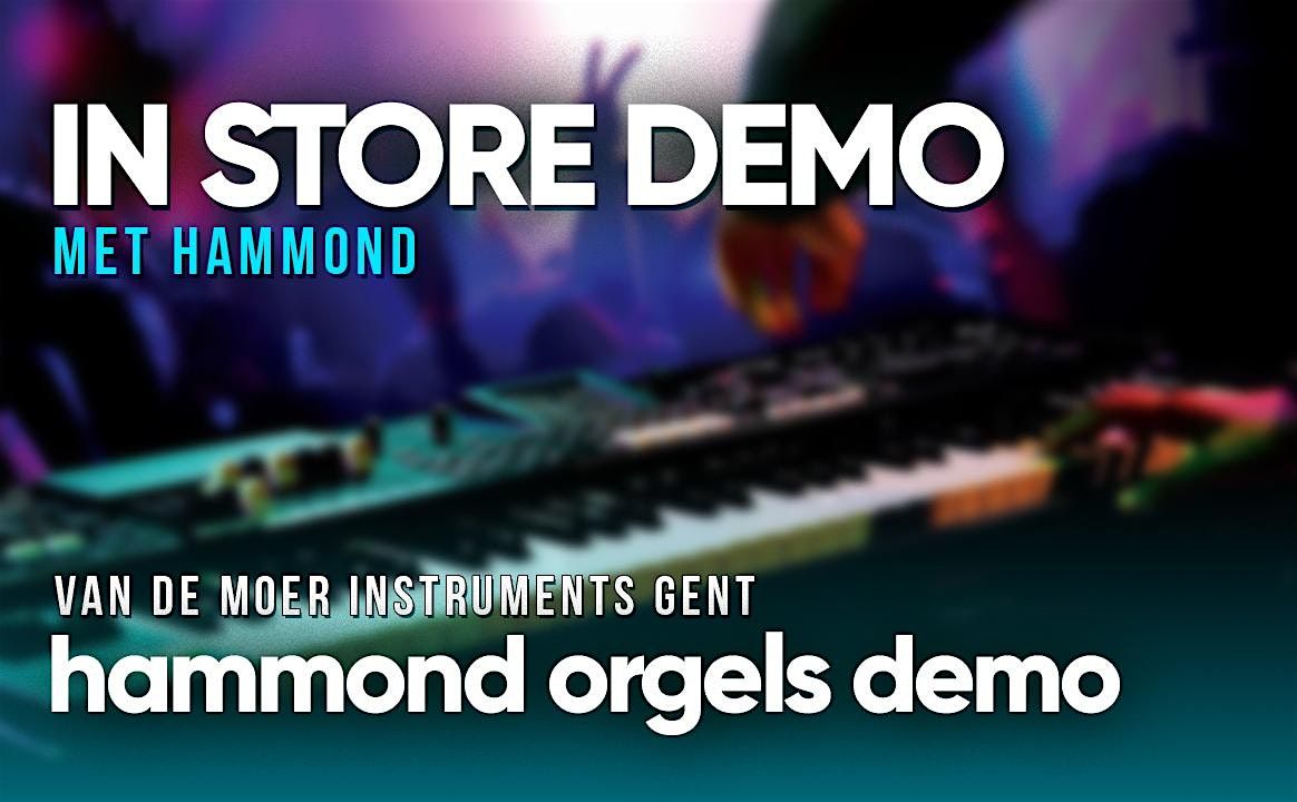 19\/10 - Hammond orgels demo - VDM Gent