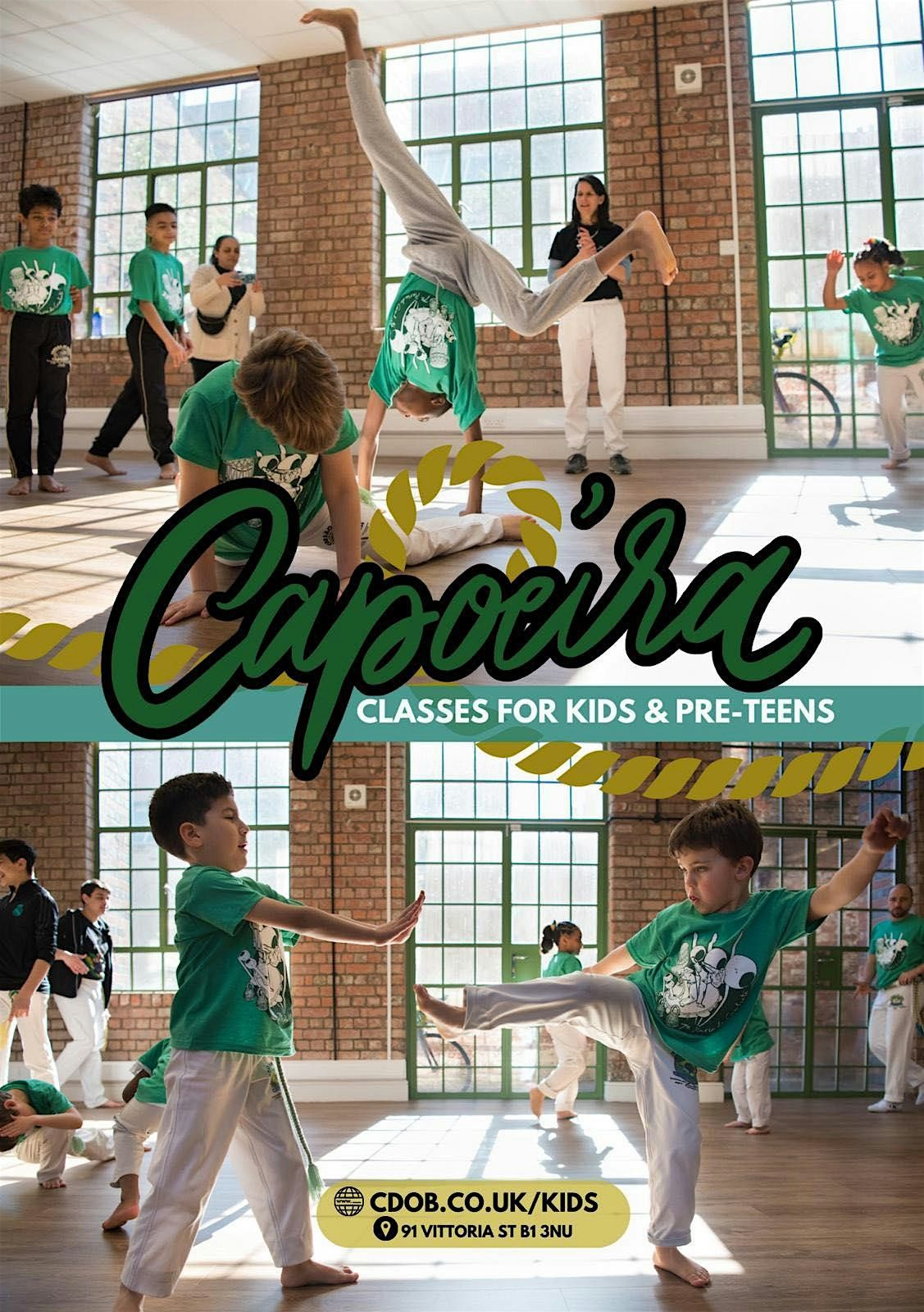 Trial Capoeira classes for Kids, pre-teens & teens - Birmingham