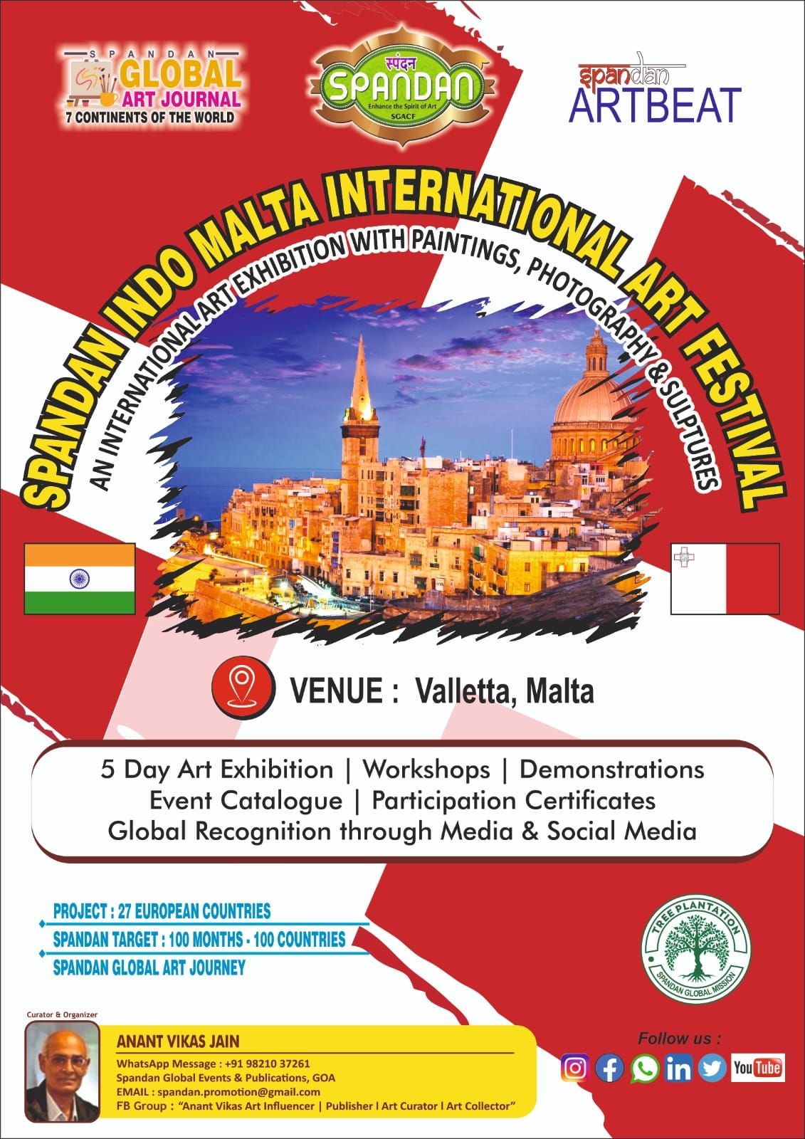 141ST EDITION - SPANDAN INDO - MALTA INTERNATIONAL ART FESTIVAL