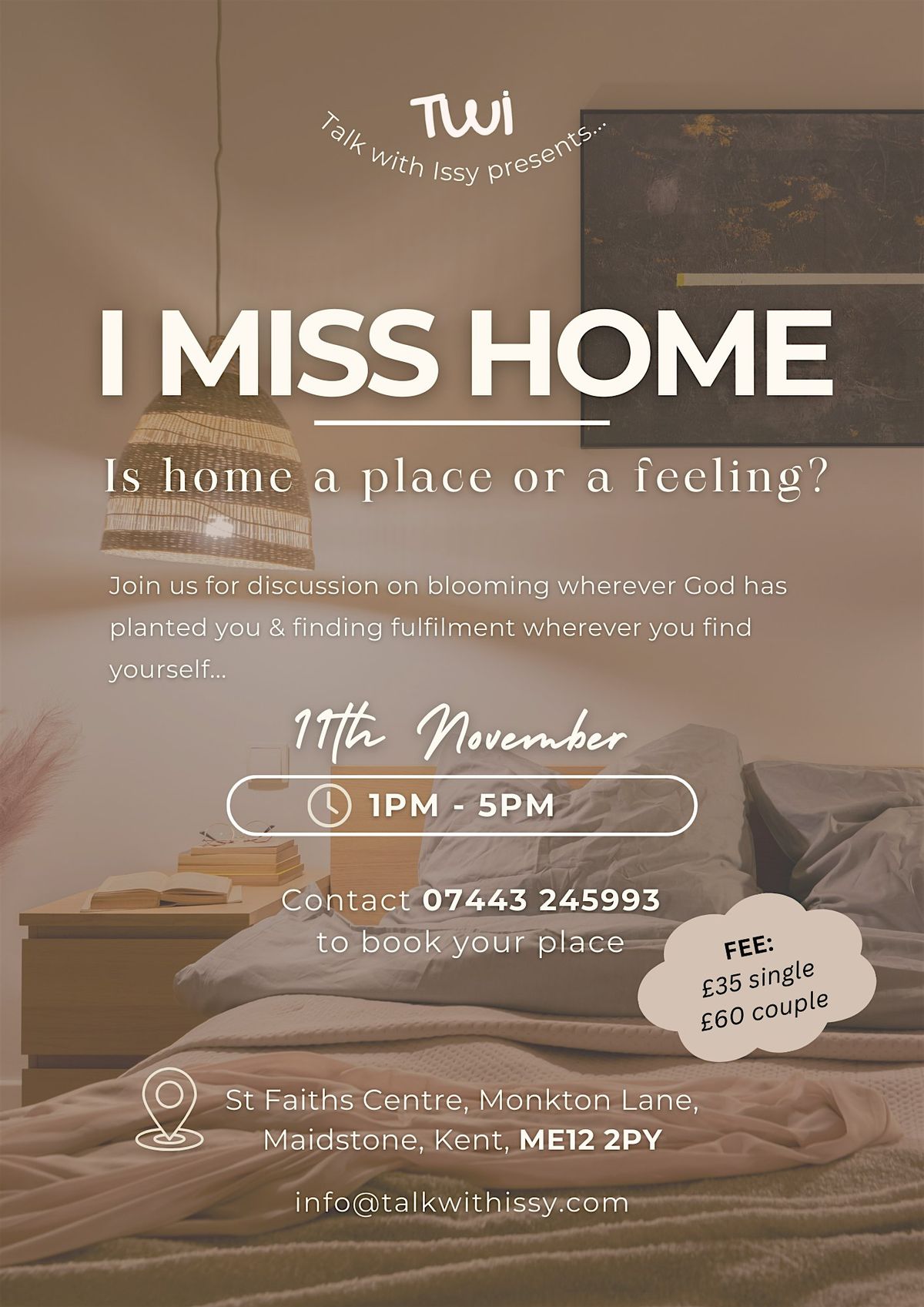 Talk with Issy's November Event: I Miss Home