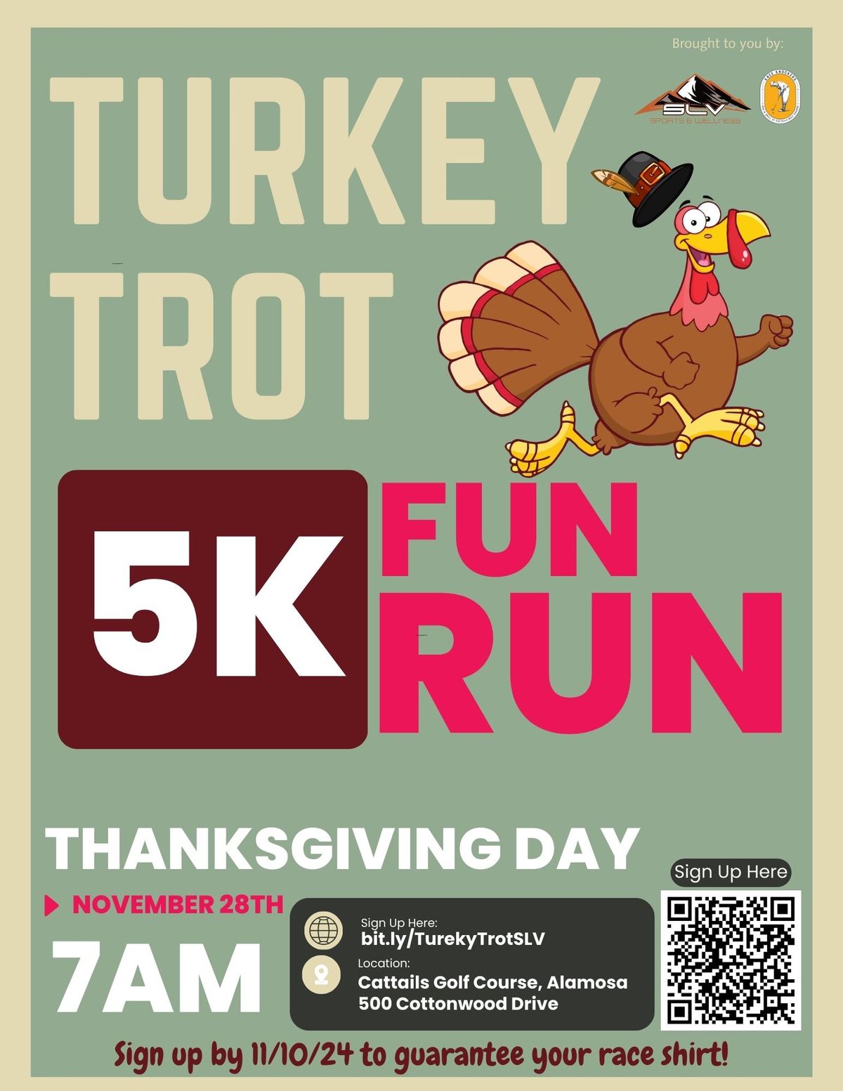 Turkey Trot Fun Run\/Walk - 5K - Presented by SLV Sports & Wellness