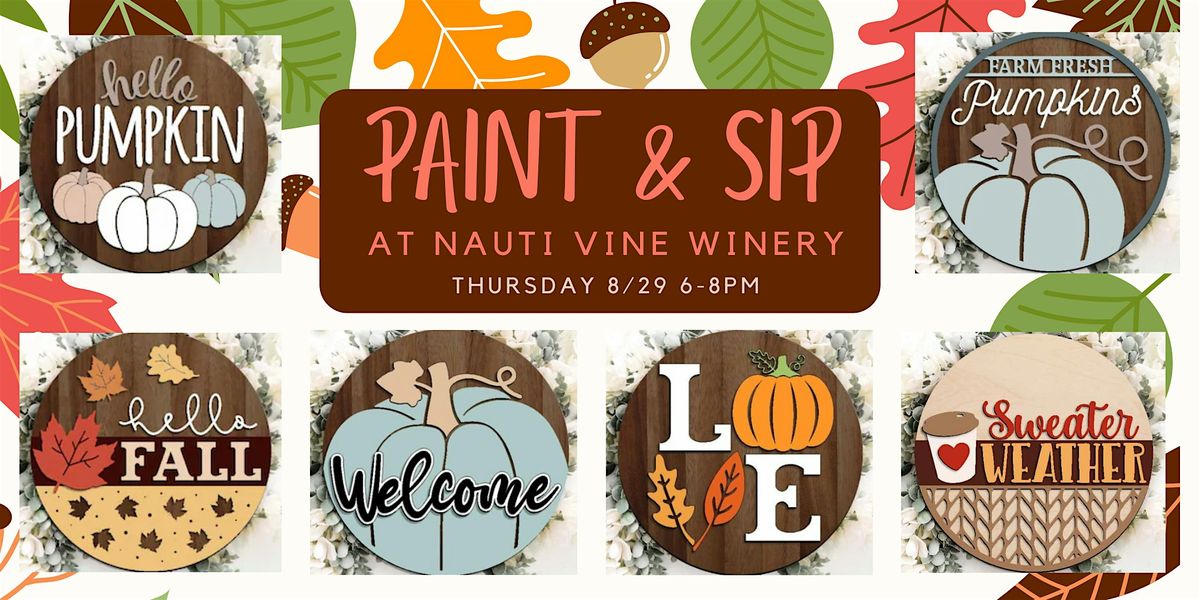 Nauti Vine Winery Sip & Paint Class