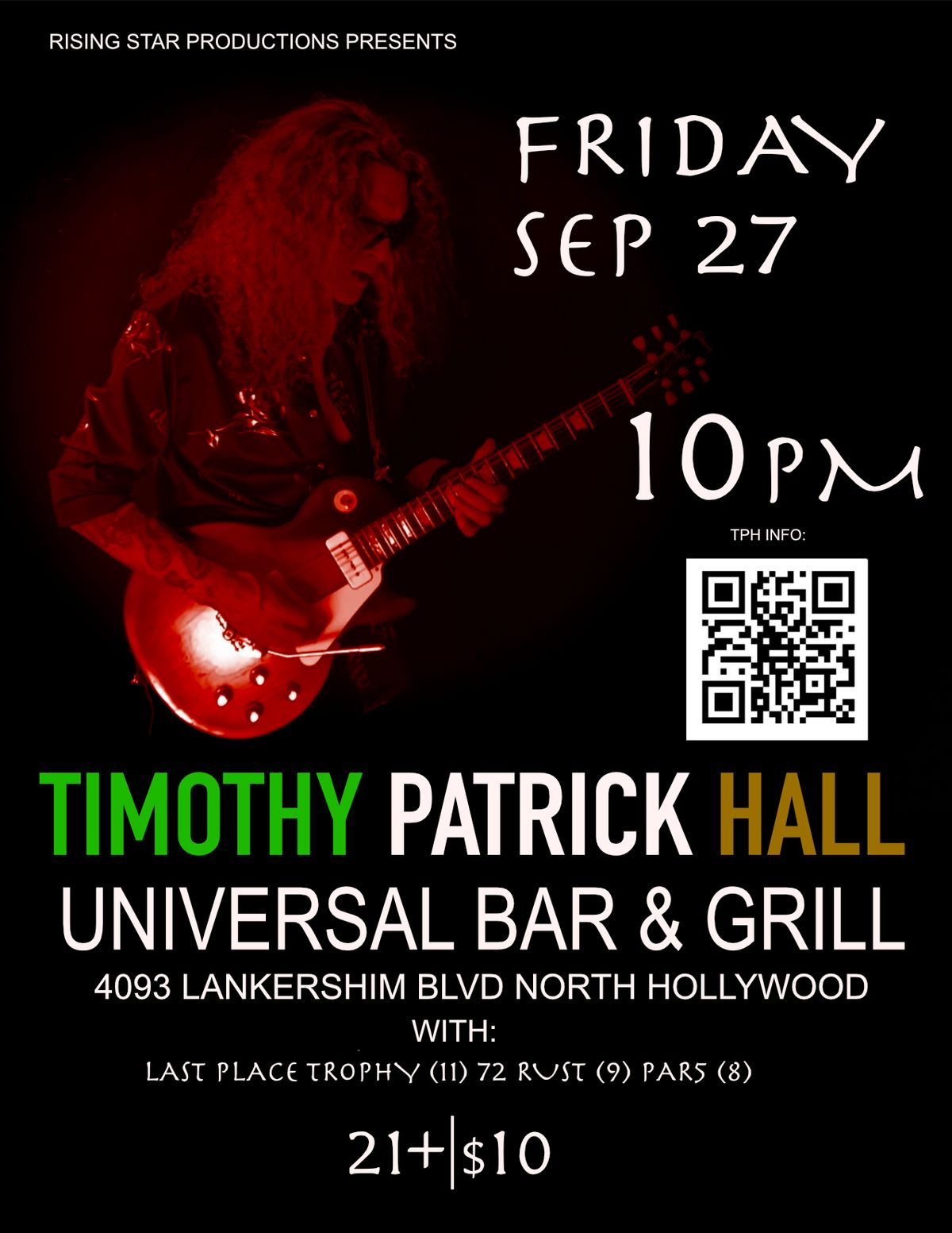 TIMOTHY PATRICK HALL LIVE AT UNIVERSAL BAR & GRILL